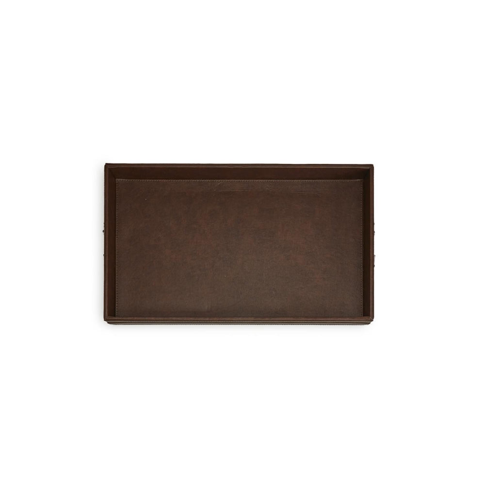 Two's Company Horse Country Decorative Tray with Polished Horse Bit Accent