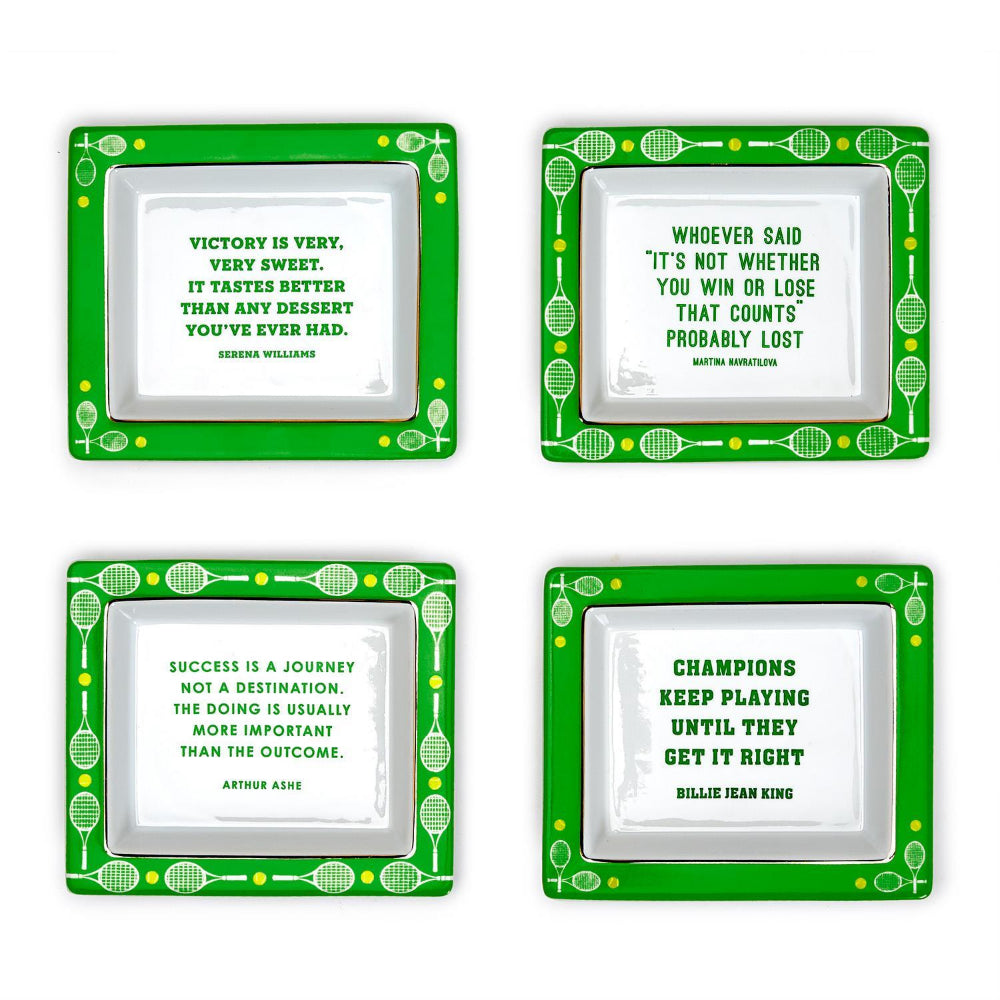 Two's Company Wise Sayings Tennis Desk Tray