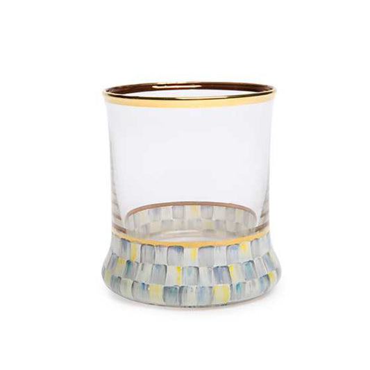 MacKenzie-Childs Sterling Check Tumbler