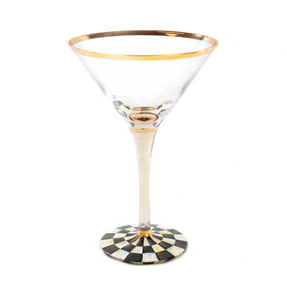 MacKenzie-Childs Courtly Check Martini Glass