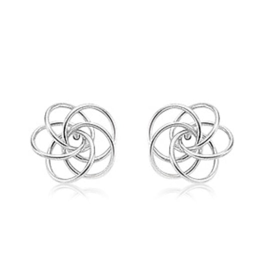 Sterling Silver Love Knot Studs
