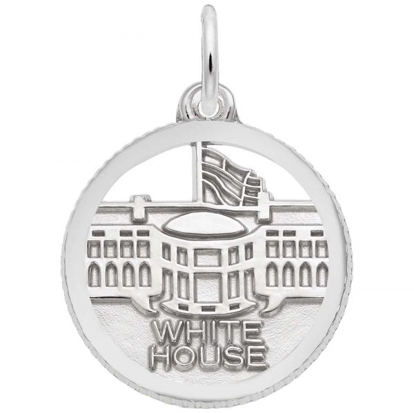 Sterling Silver White House Charm