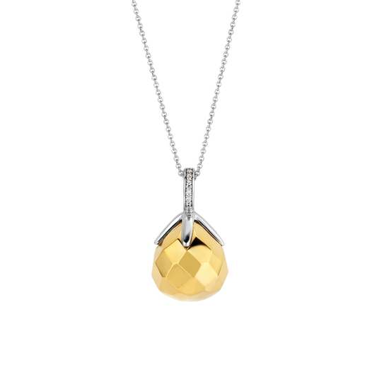 TI SENTO-Milano Sterling Silver/Yellow Gold Plating Pendant