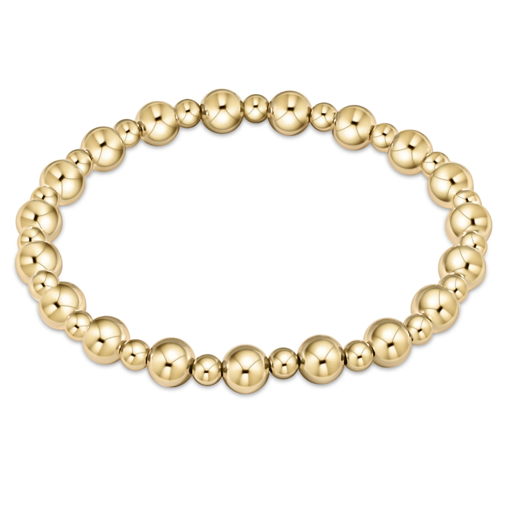 enewton Extends Classic Grateful Pattern Bead Bracelet - Gold