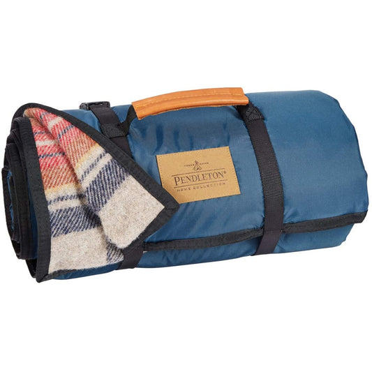 Pendleton Nylon Backed Roll-Up Blanket Vintage Dress Stewart