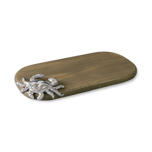 Beatriz Ball Wood Ocean Crab Oval Cutting Board