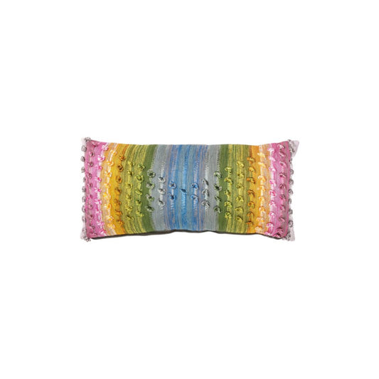 MacKenzie-Childs Mosaic Rainbow Long Lumbar Pillow