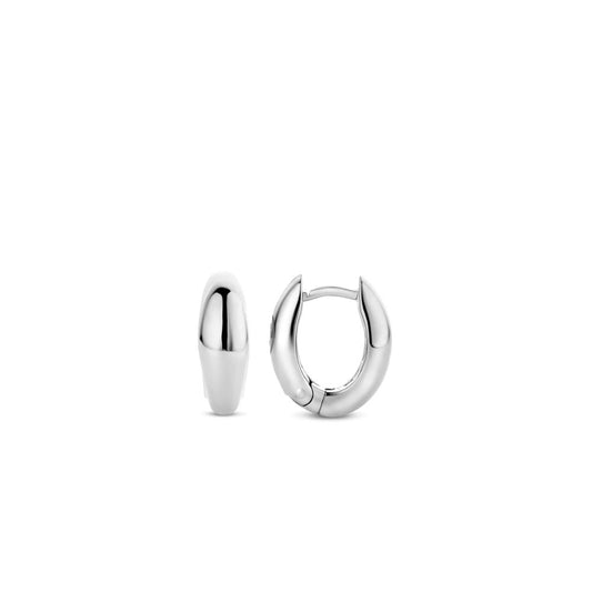 TI SENTO Oval Polished Hinged Earrings