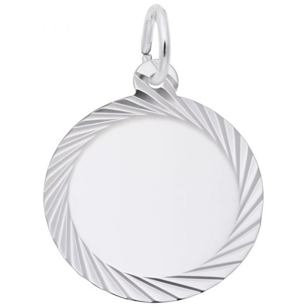 Sterling Silver Small Disc Charm