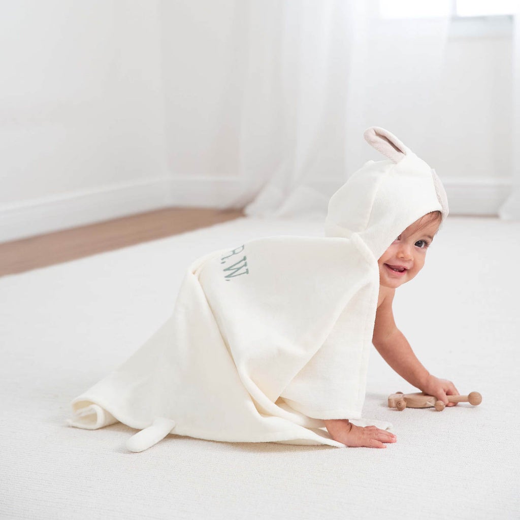 Elegant Baby Bath Wrap Cream Lambie