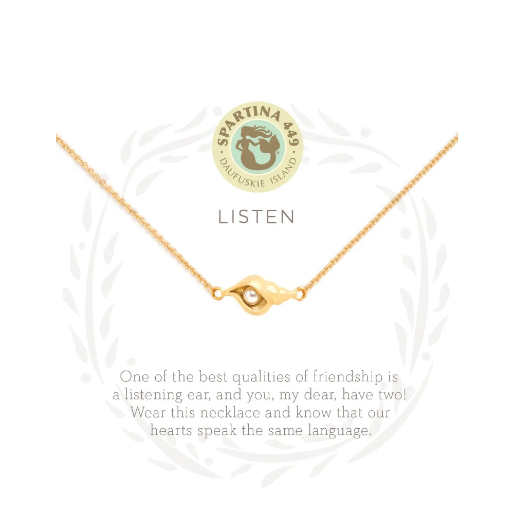 Spartina Sea La Vie Listen Necklace