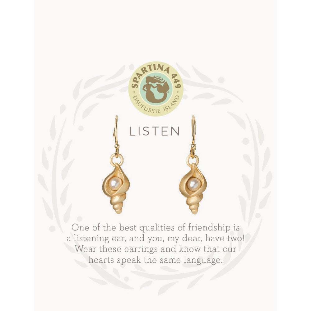 Spartina Sea La Vie Listen Drop Earrings
