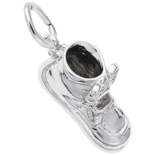 Sterling Silver Large Baby Shoe Charm