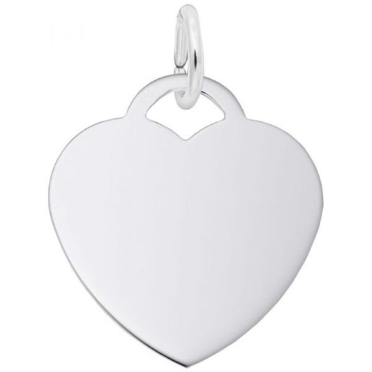Sterling Silver Medium Heart Charm