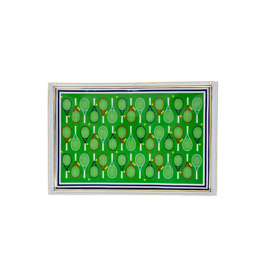 Jaye's Studio Tennis Enameled Oliver Tray