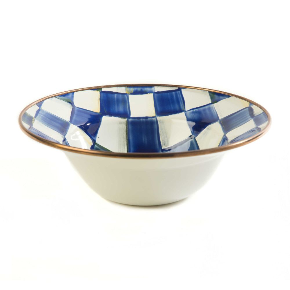 MacKenzie-Childs Royal Check Enamel Breakfast Bowl