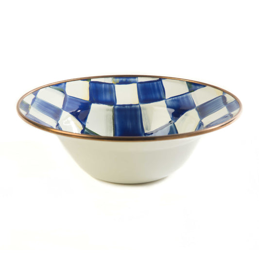 MacKenzie-Childs Royal Check Enamel Breakfast Bowl