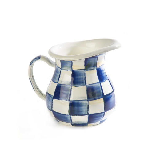 MacKenzie-Childs Royal Check Enamel Creamer