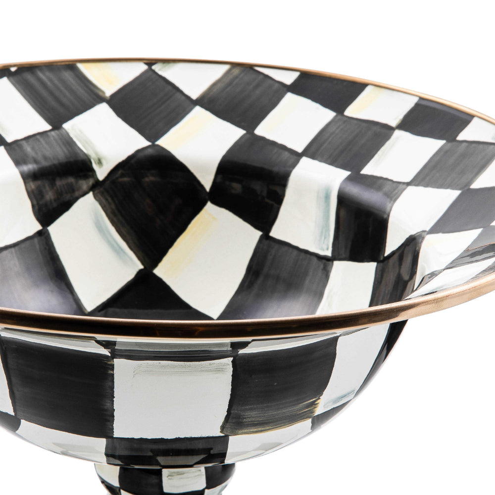 MacKenzie-Childs Courtly Check Enamel Compote – Smyth Jewelers