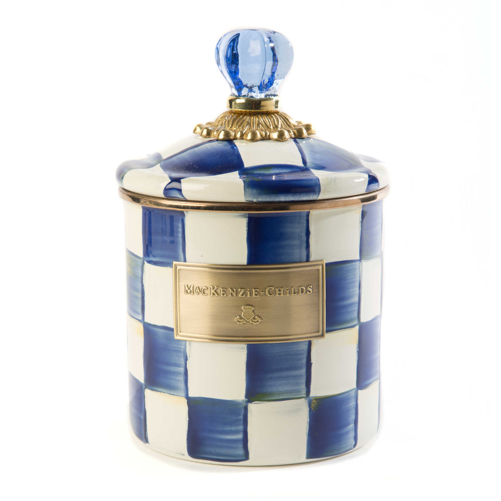 MacKenzie-Childs Royal Check Canister