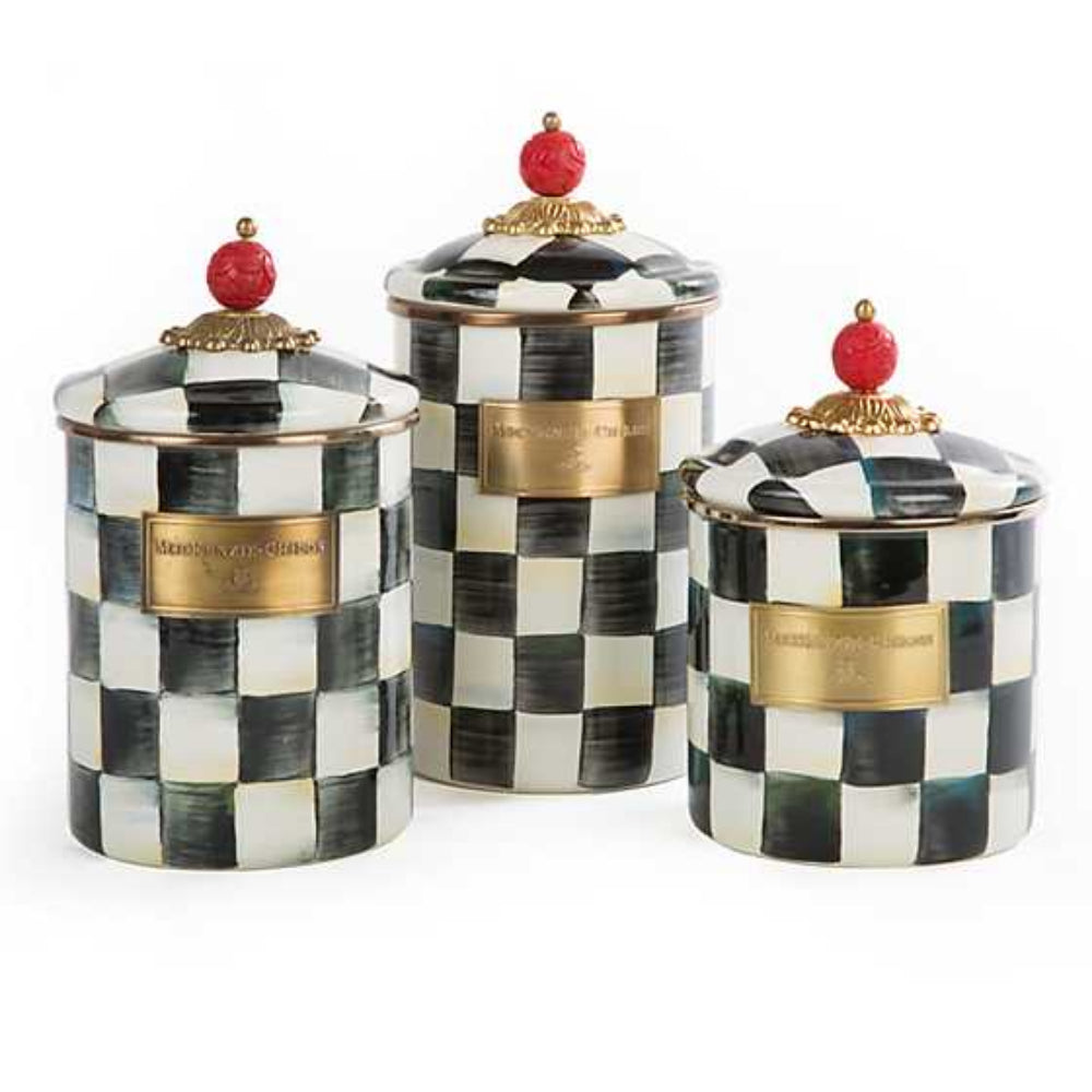 MacKenzie-Childs Courtly Check Canister