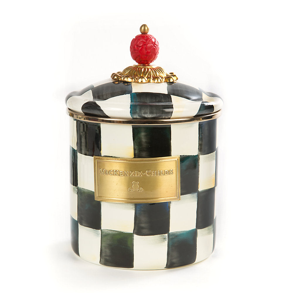 MacKenzie-Childs Courtly Check Canister