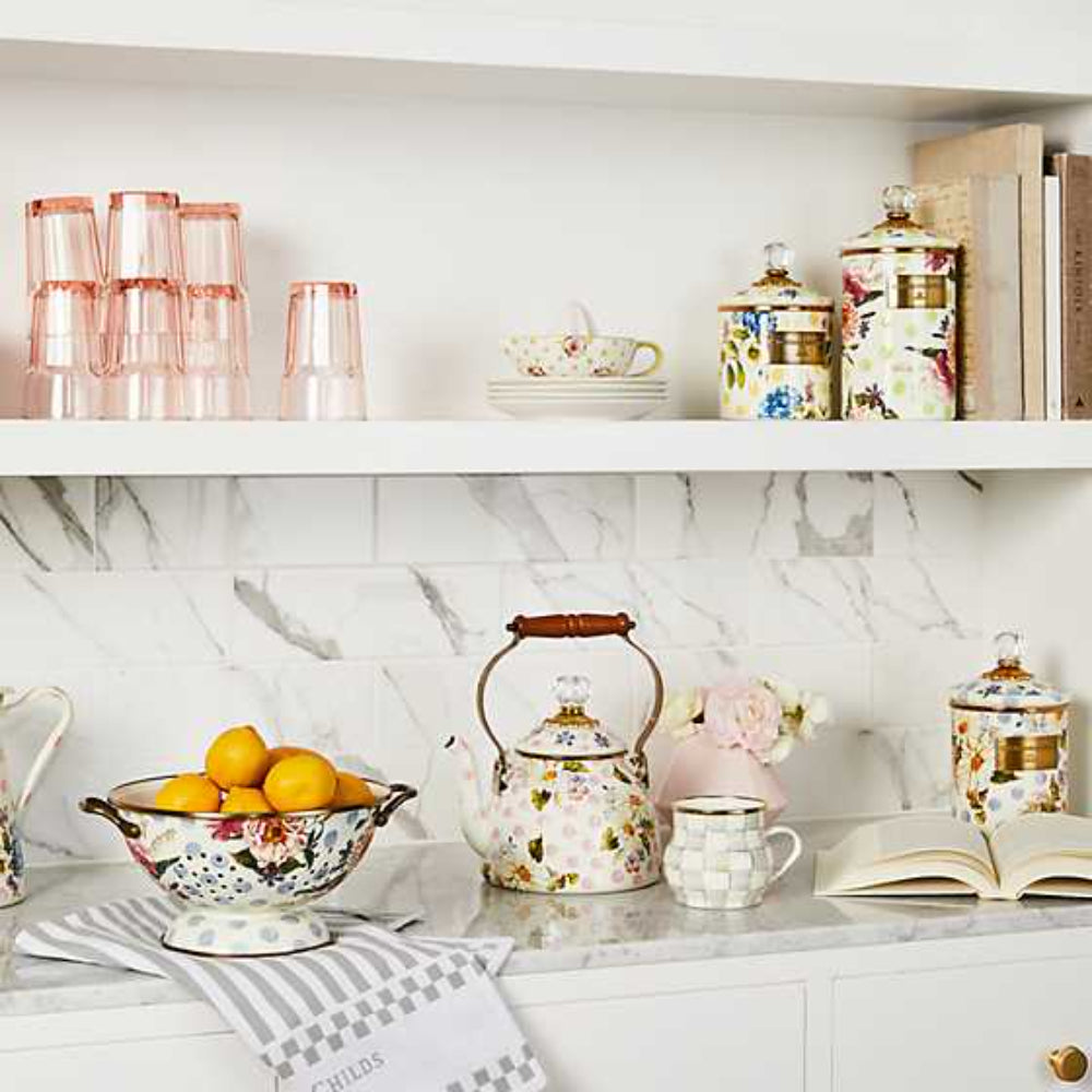 MacKenzie-Childs Wildflowers Enamel Canister