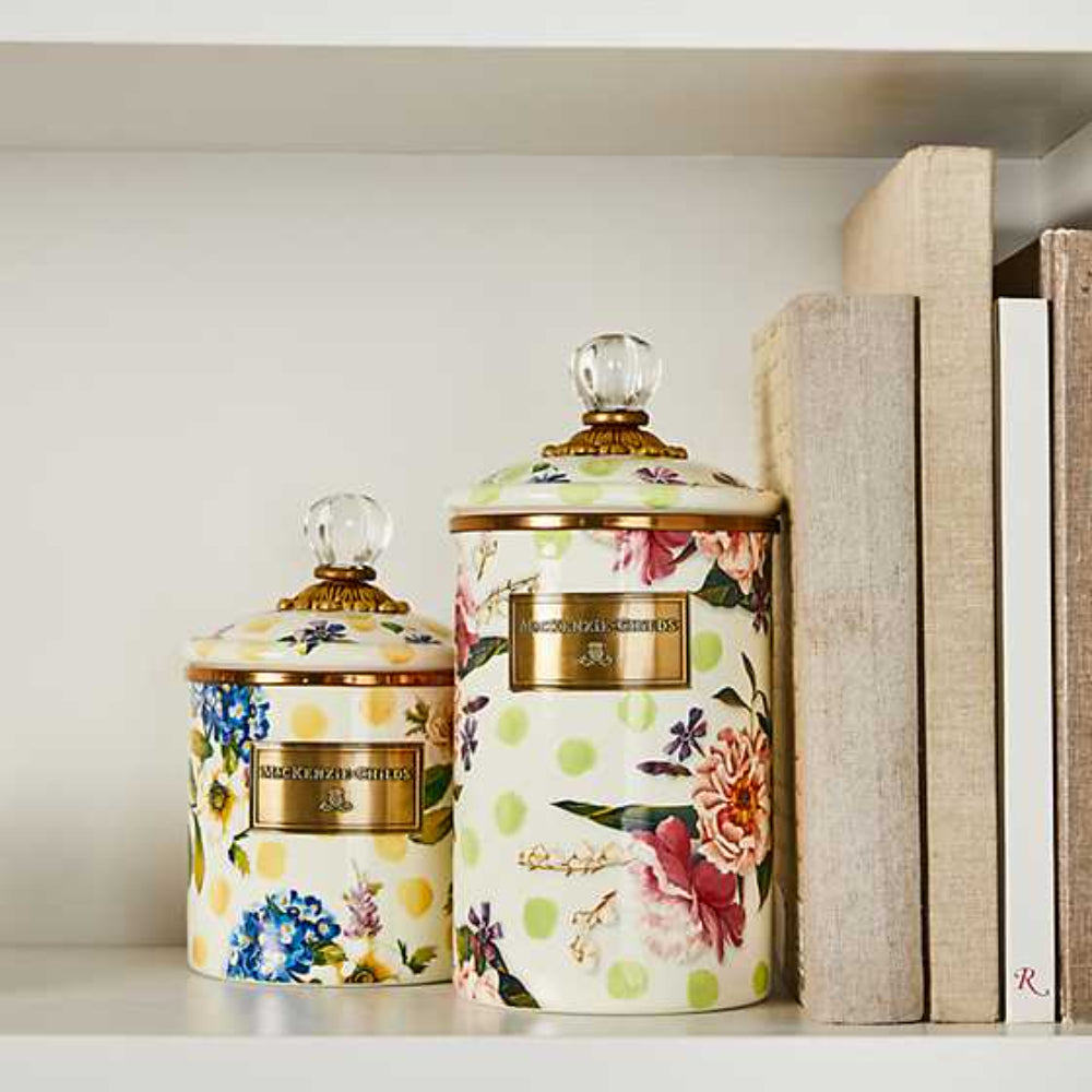 MacKenzie-Childs Wildflowers Enamel Canister