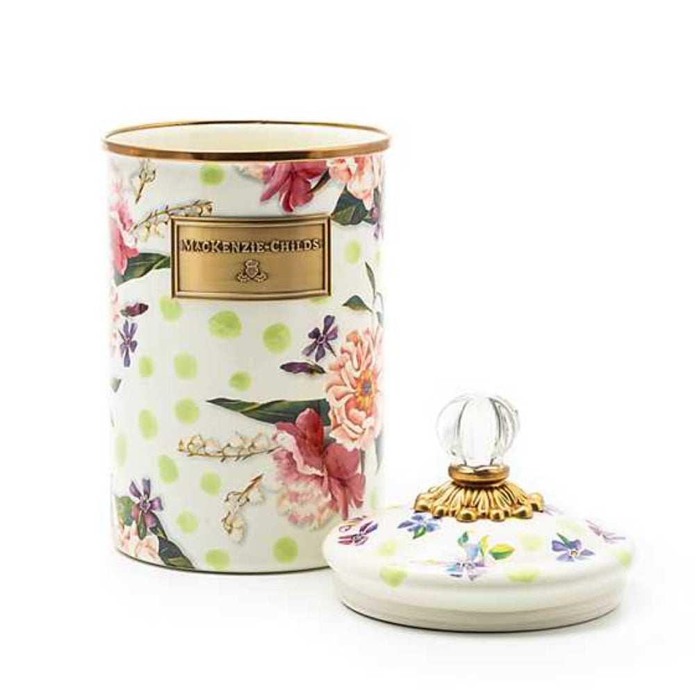 MacKenzie-Childs Wildflowers Enamel Canister