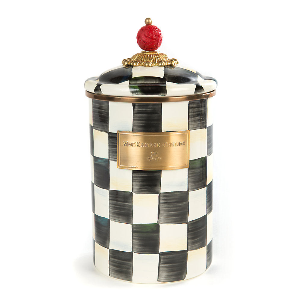 MacKenzie-Childs Courtly Check Canister