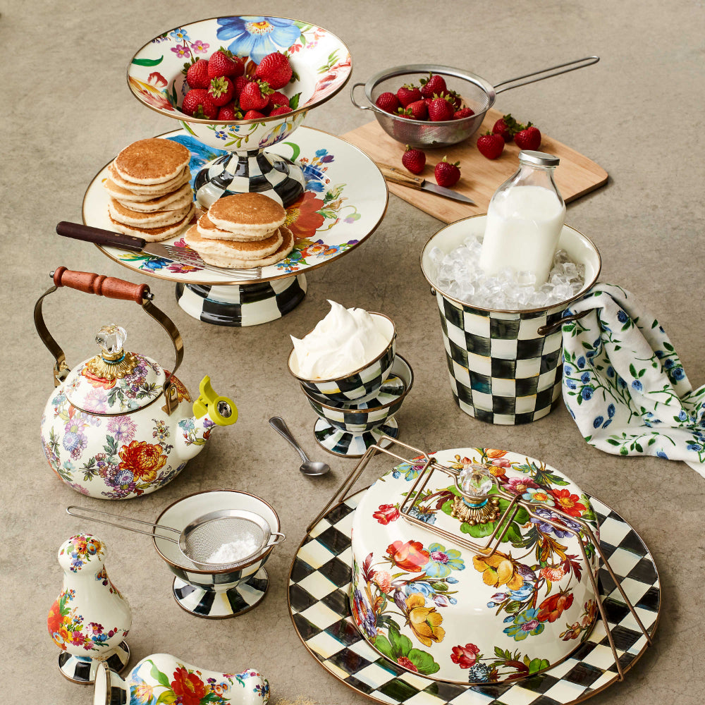 MacKenzie-Childs Courtly Check Enamel Ice Cream Dish – Smyth Jewelers