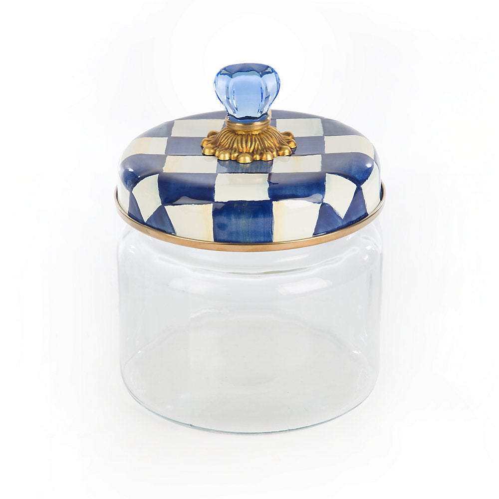 Mackenzie-Childs Royal Check Kitchen Canister