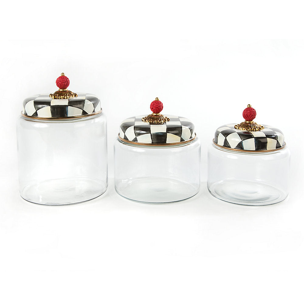 Mackenzie-Childs Courtly Check Kitchen Canister