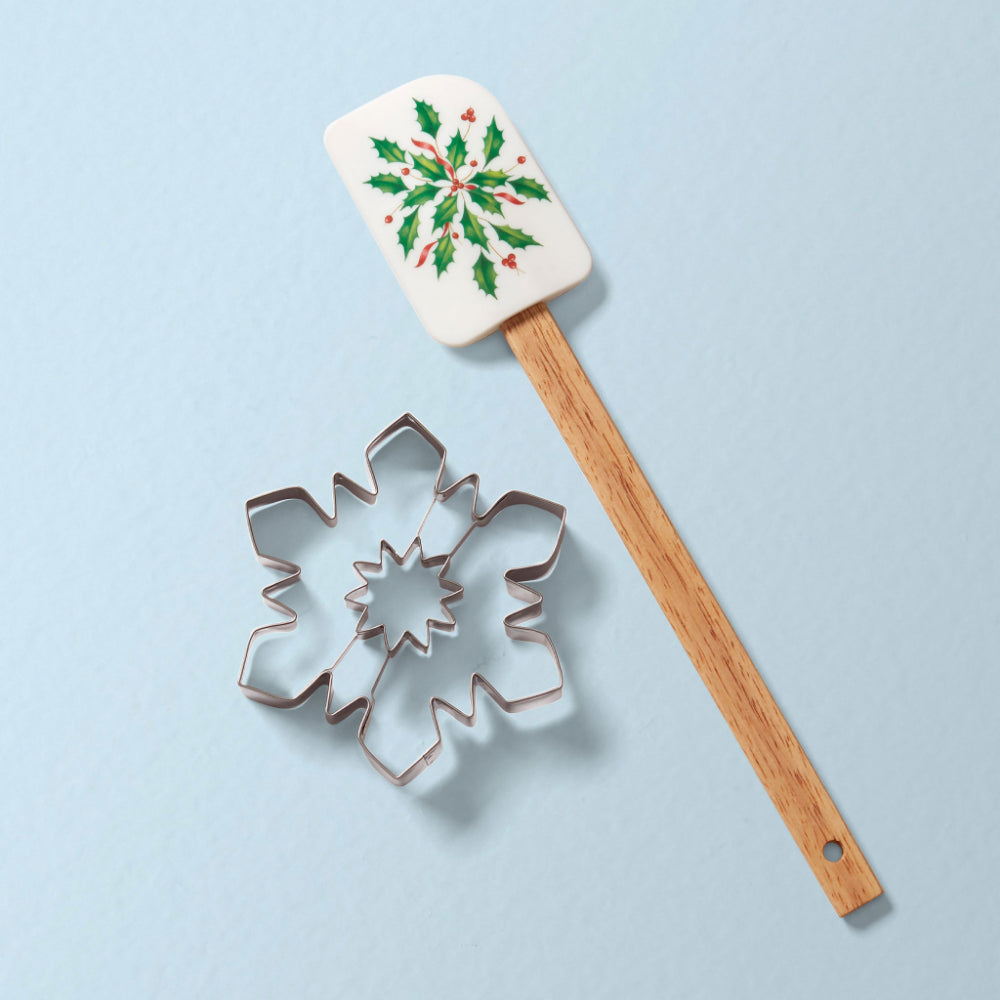 Lenox Holiday Spatula With Snowflake Cookie Cutter
