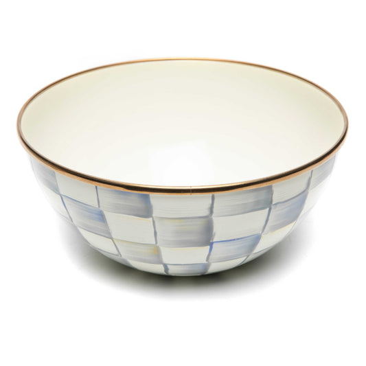 MacKenzie-Childs Sterling Check Enamel Everyday Bowl