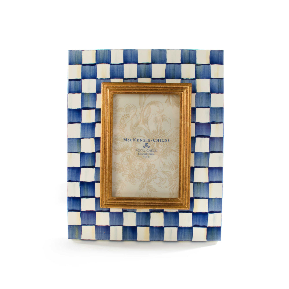MacKenzie-Childs Royal Check Enamel Frame