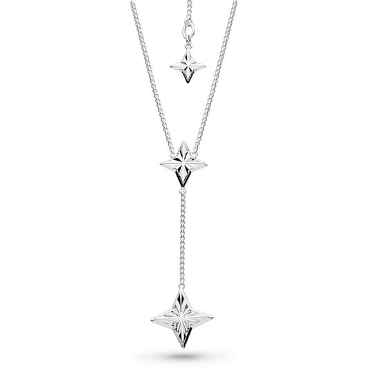 Kit Heath Sterling Silver Revival Astoria Star Lariat 18" Adjustable Necklace