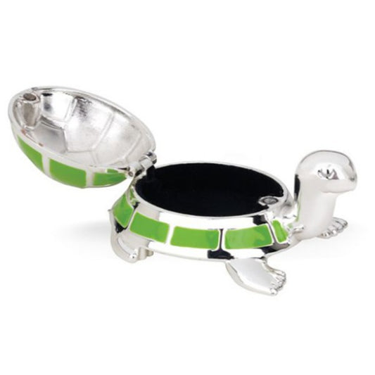 Reed & Barton Jungle Parade Silverplate Turtle Tooth Fairy Box