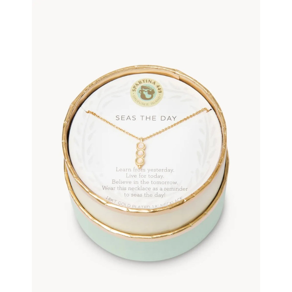Spartina Sea La Vie Seas the Day Triple Opalescent Necklace