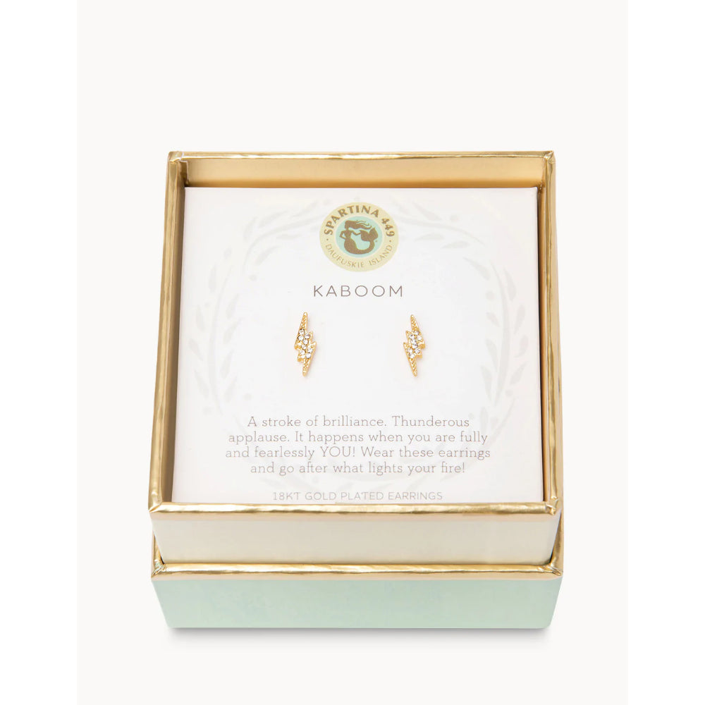 Spartina Sea La Vie Kaboom/Lightning Stud Earrings