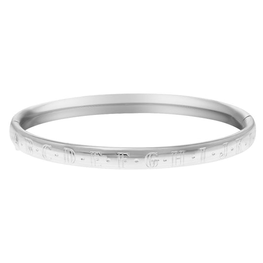 Children's Sterllng Silver ABC Bangle Bracelet
