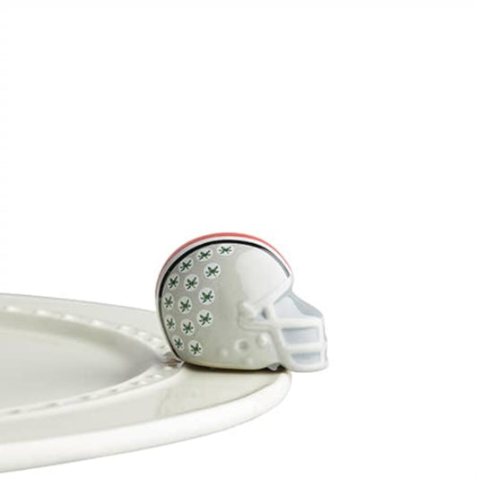 Nora Fleming Ohio State Helmet Mini
