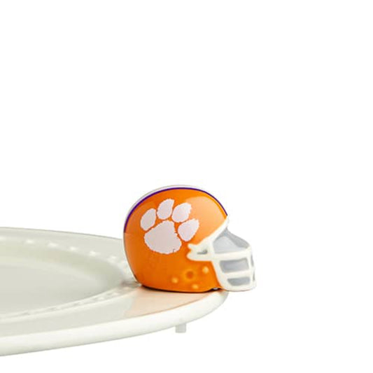 Nora Fleming Clemson Helmet Mini