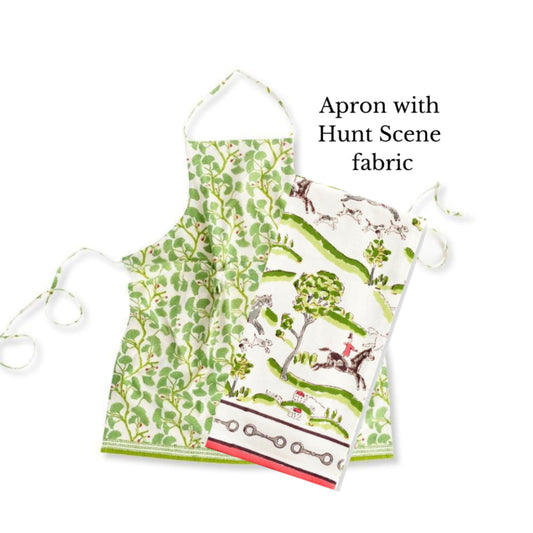 Pomegranate Hunt Scene Apron
