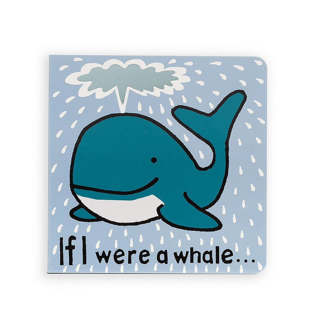 Children's book cover with a whale illustration and text on a light blue background.