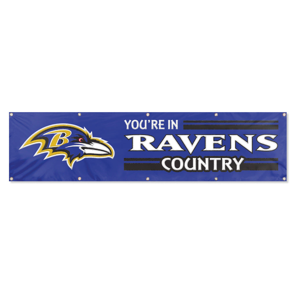 Baltimore Ravens Giant Banner 8' x 2'