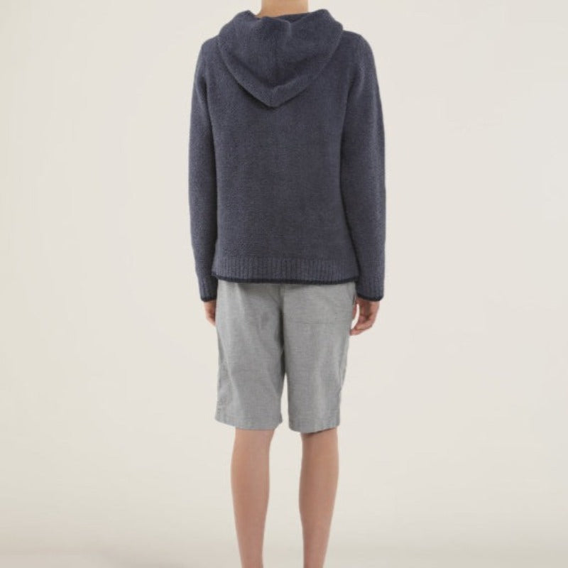 Barefoot Dreams CozyChic® Youth Pullover Hoodie- Pacific Blue