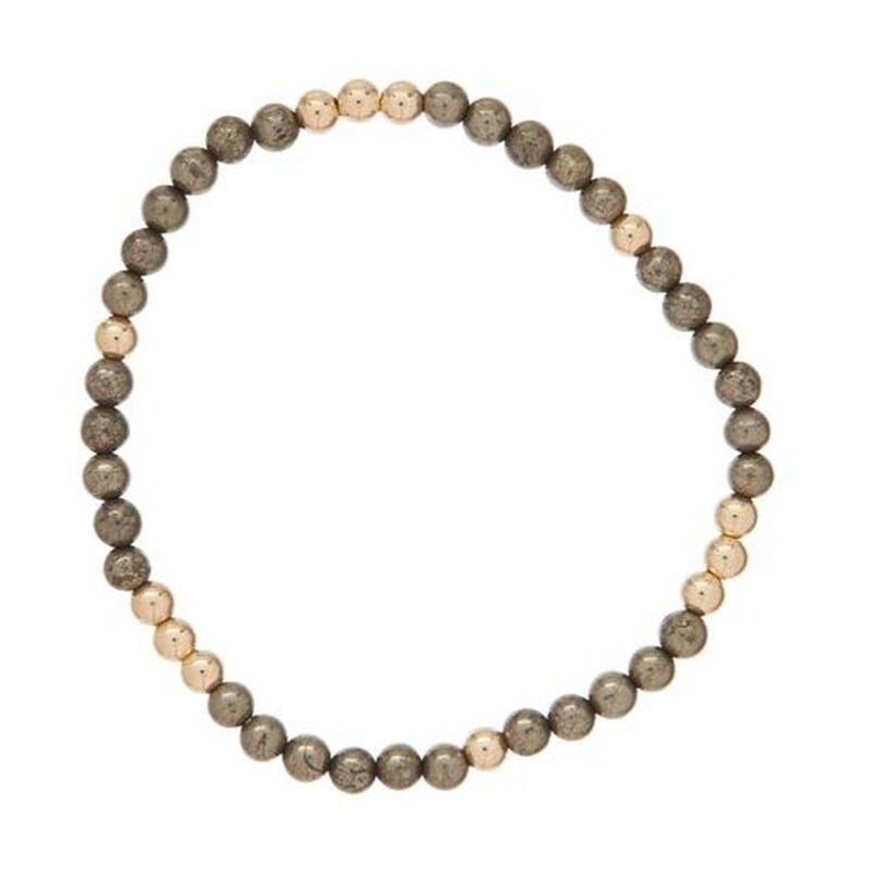 enewton Gold Sincerity Pattern 6mm Bead Bracelet
