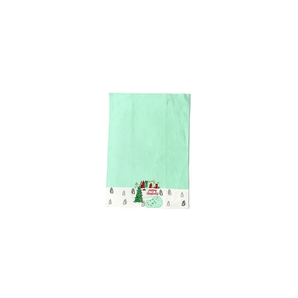 Coton Colors Christmas in the Village Town Medium Hand Towel