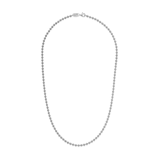 Desmos Sterling Silver Diamond-Cut Beaded Necklace